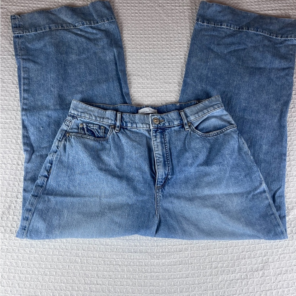 LOFT Denim Blue Wide Leg Jeans